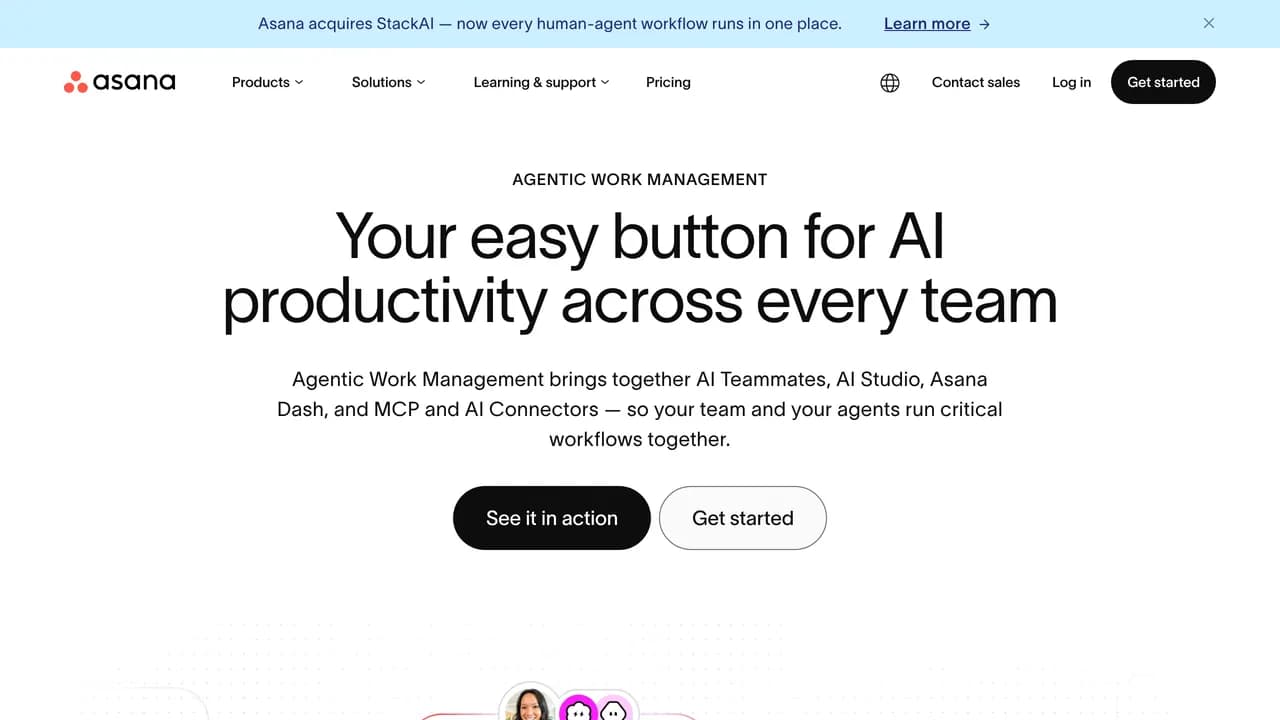 Screenshot of Asana Intelligence