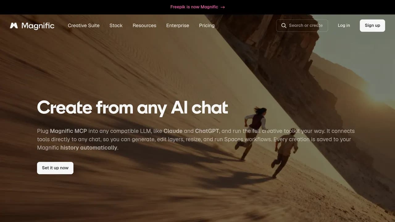 Screenshot of Freepik AI Suite