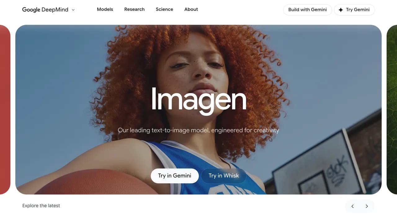 Screenshot of Imagen