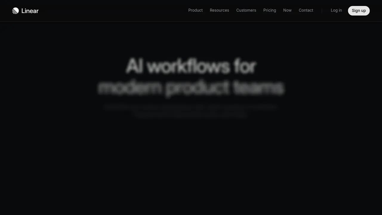 Screenshot of Linear AI