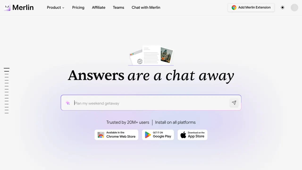 Screenshot of Merlin