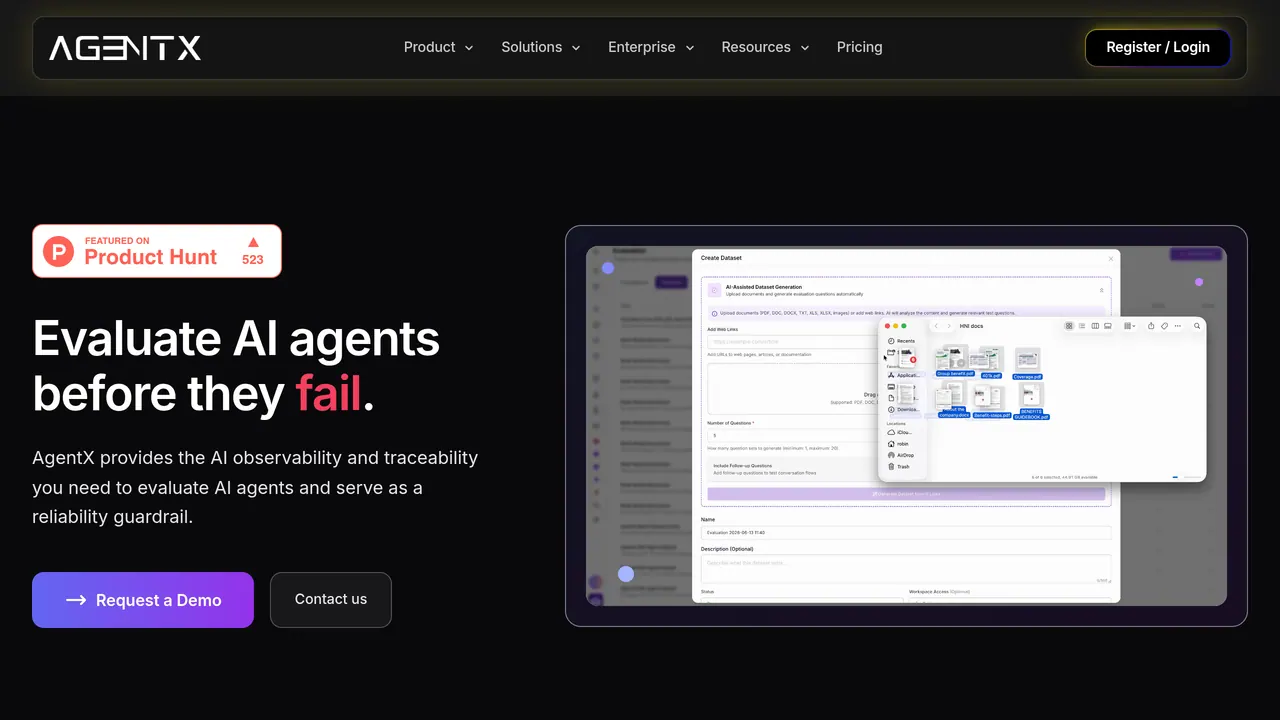 AgentX screenshot