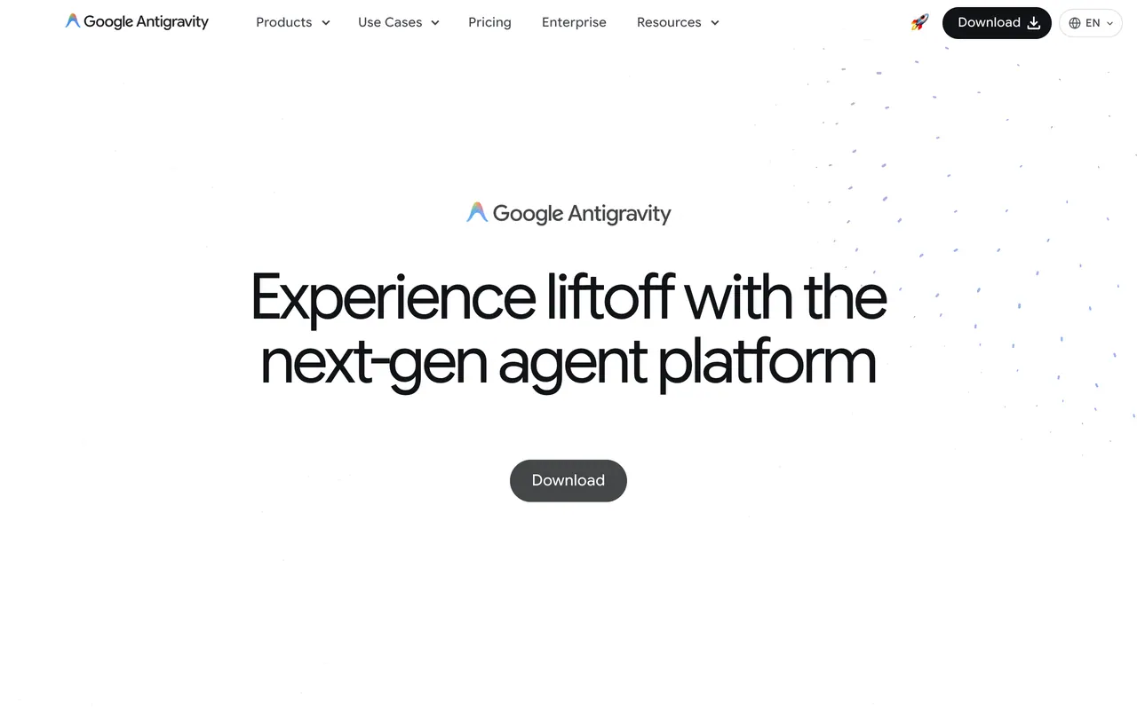 Google Antigravity screenshot