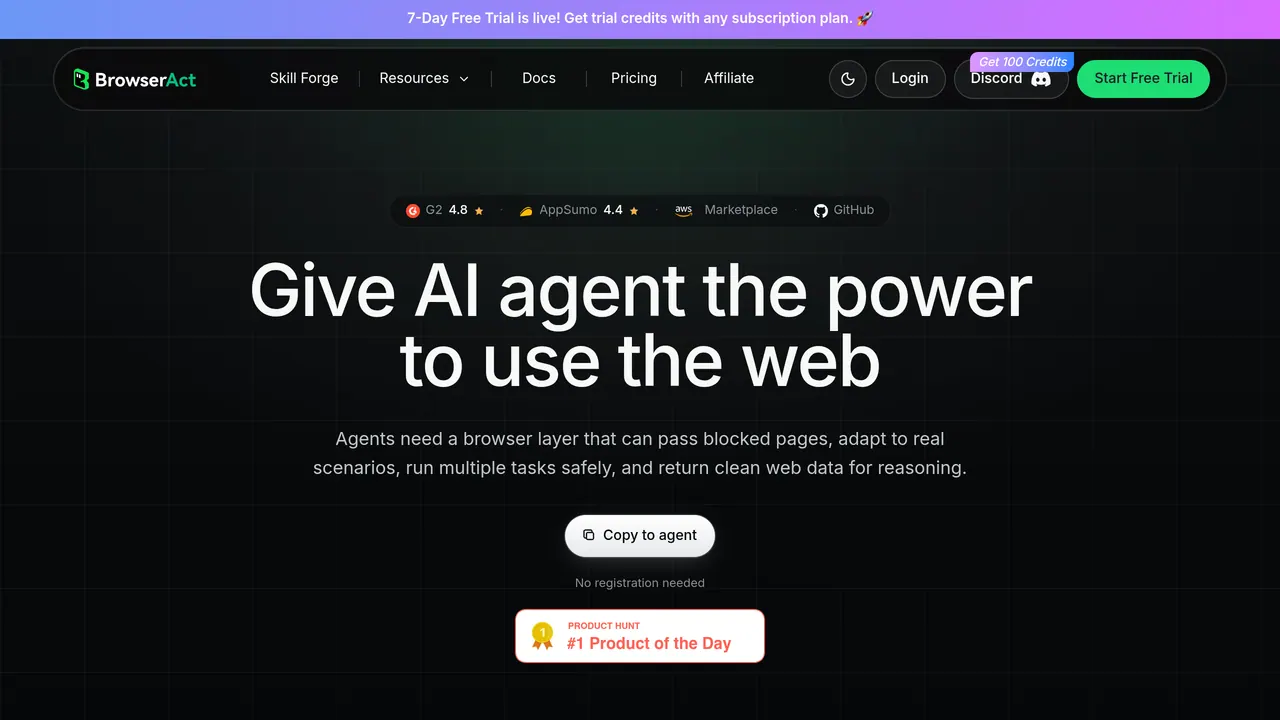 BrowserAct screenshot