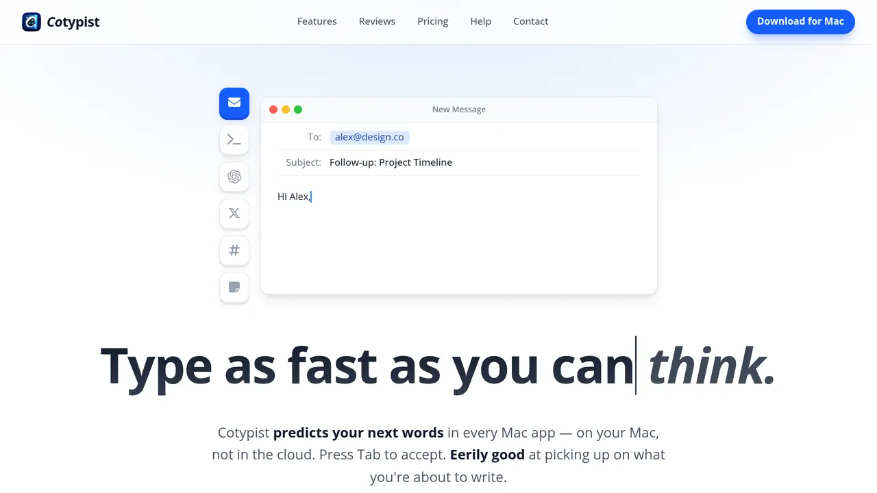 Cotypist screenshot