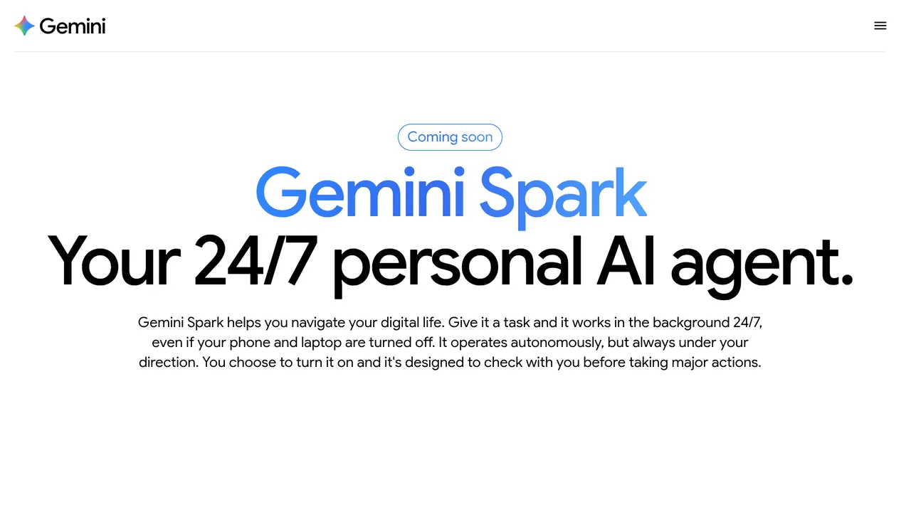 Gemini Spark screenshot