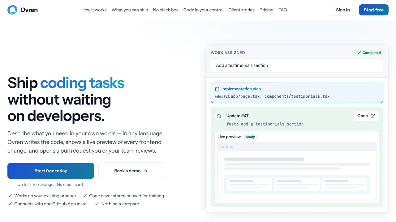 Ovren Live Preview screenshot