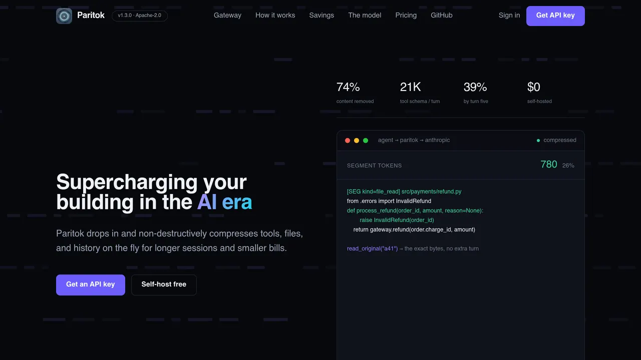 Paritok screenshot