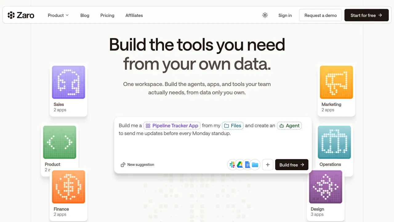 Zaro screenshot